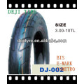 moto /tube/tubeless pneu tubeless de 300-10 T/T